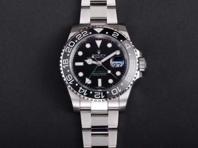 V9 Factory 904L Rolex GMT-Master II Black Dial Oyster Steel 40 MM 3186 Watch